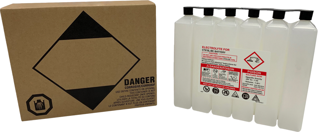 SEALED BATTERY ELECTROLYTE PACK 1050CC