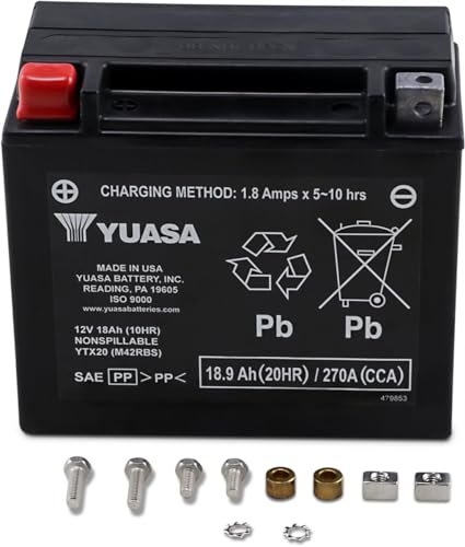 Yuasa YTX20 Factory Activated AGM Battery