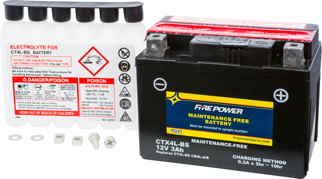Fire Power Maintenance Free Battery CTZ7S-BS