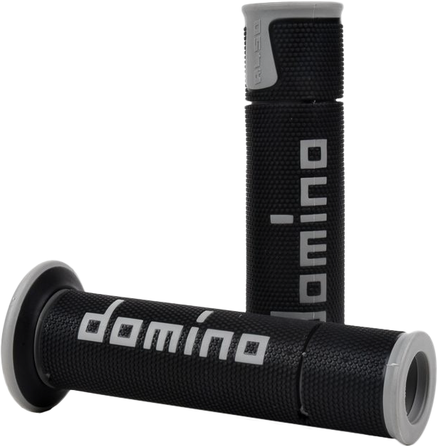 A450 ROAD RACING GRIPS BLACK/GRAY PAIR