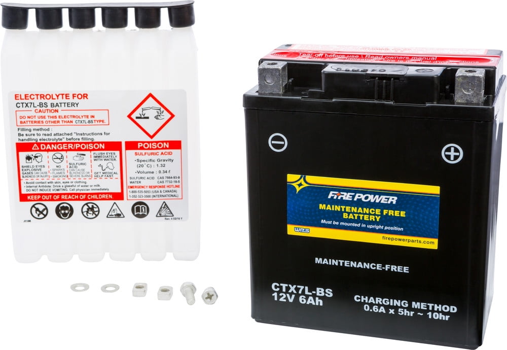 Fire Power Maintenance Free Battery CTZ7S-BS