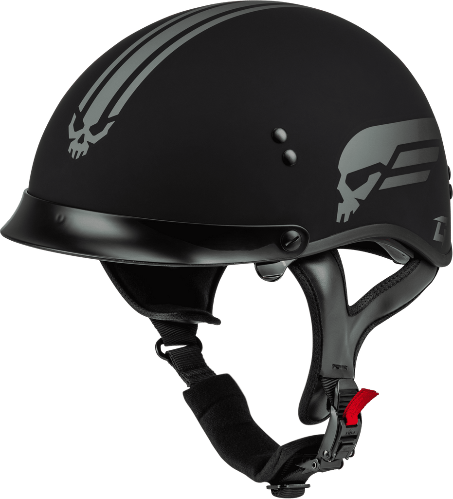 HH-65 RETRIBUTION HELMET MATTE BLACK/SILVER MD