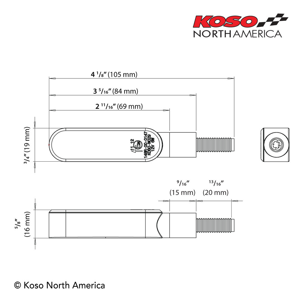 Koso LED Turn Signal