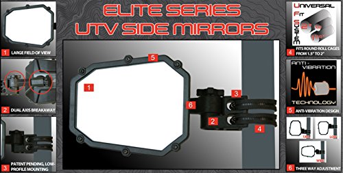 ATV TEK UTVMIR-ES1 Elite UTV Deluxe Single Side Mirror