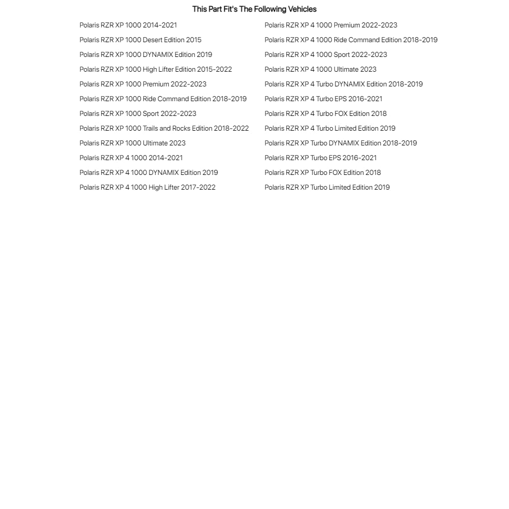 Tusk Front UTV Steel Braided Brake Line Standard Length
