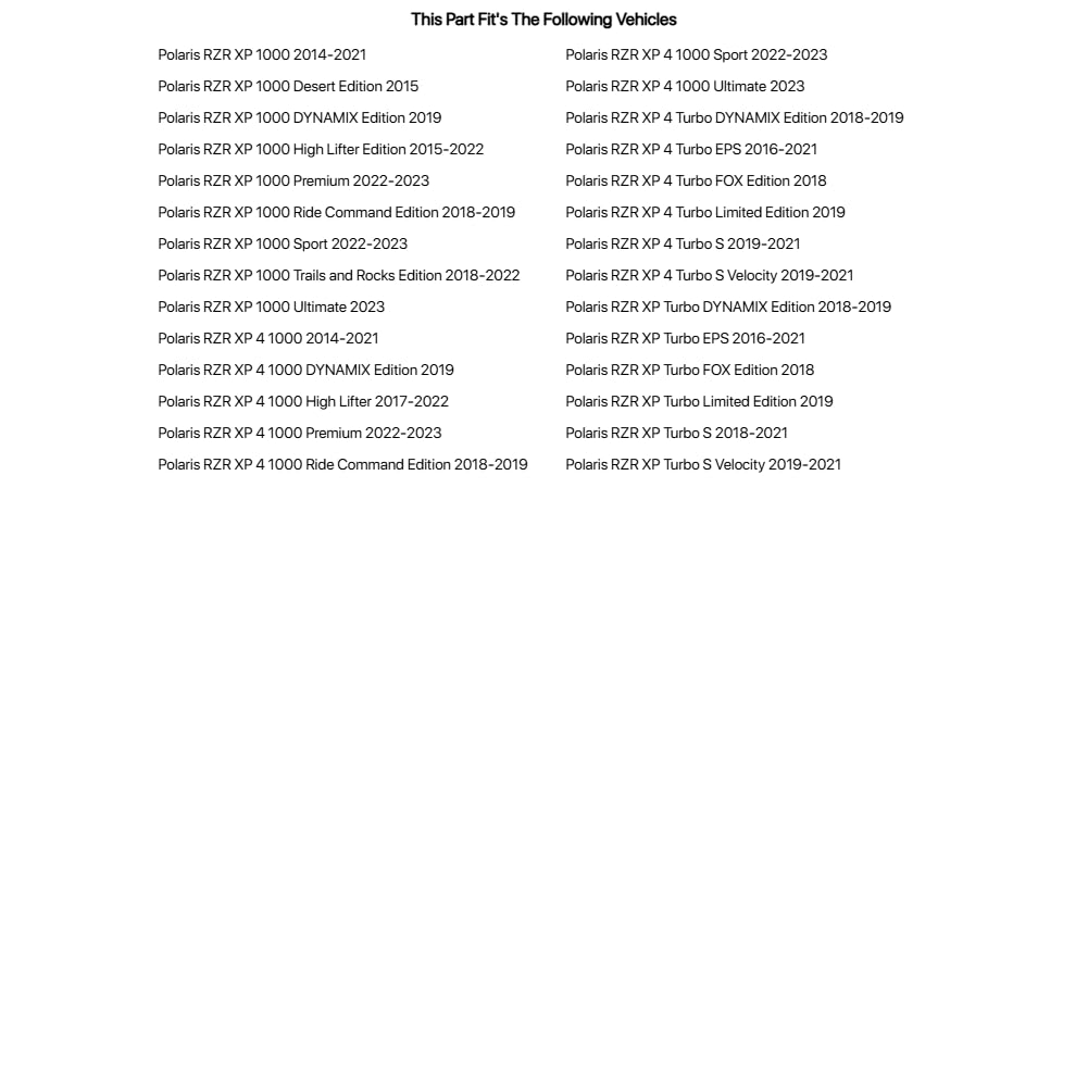 Tusk UTV Cargo Box Top Rack