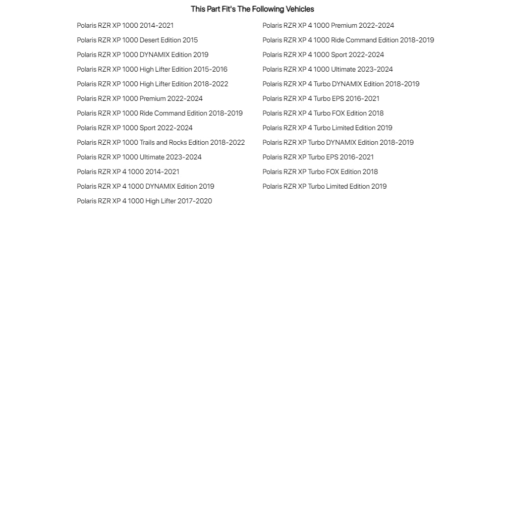 Tusk Quiet-Glide Trailing Arm Mount Sliders Kit