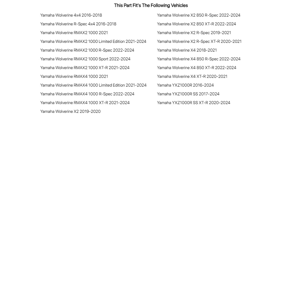 Tusk Safety Harness Mount Kit