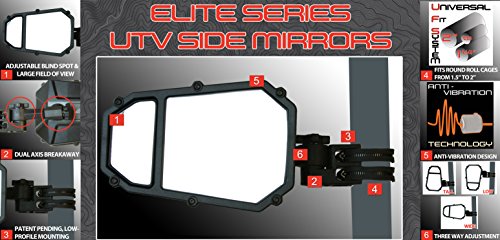 ATV TEK Elite Series UTV Side Mirror w/ Blindspot Technology & Dual Axis Breakaway