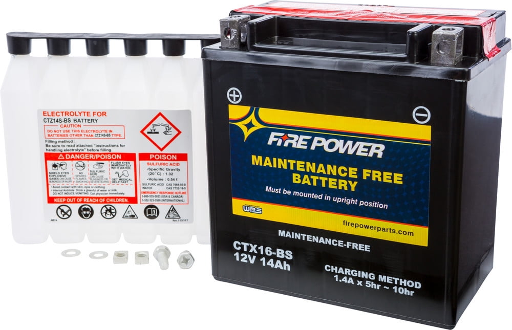 Fire Power Maintenance Free Battery CTZ7S-BS