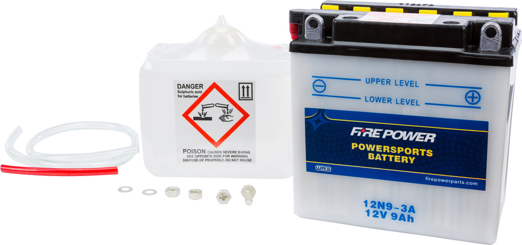 Fire Power Heavy Duty Battery W/ACID 12N7-4A