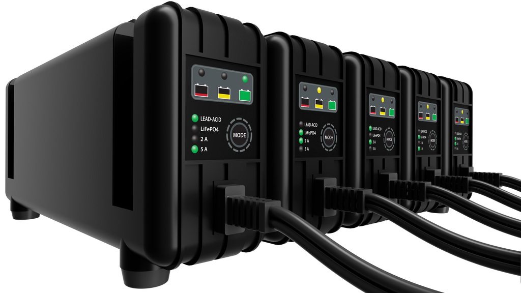 5 Bank Battery Charger 12V 5A