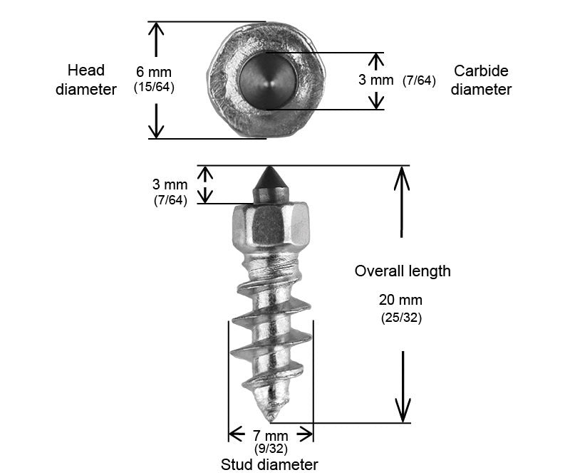 11MM STANDARD SCREW STUDS QTY 100