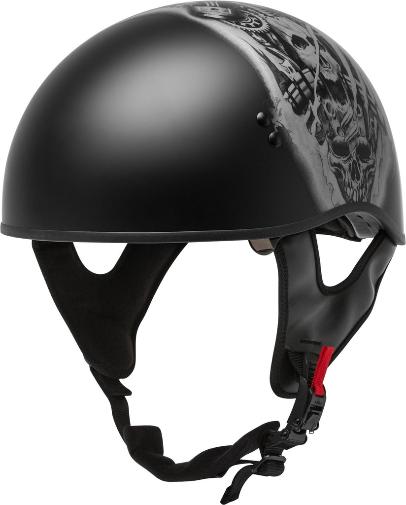 GMAX HH-65 Naked Tormentor Motorcycle Half Helmet