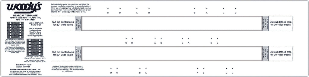 Bearcat Studding Template