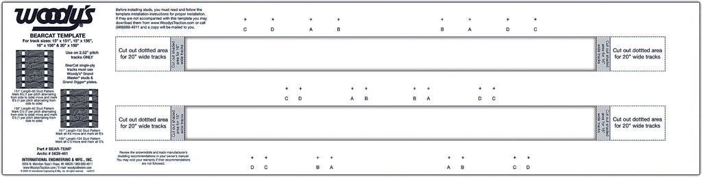 Bearcat Studding Template