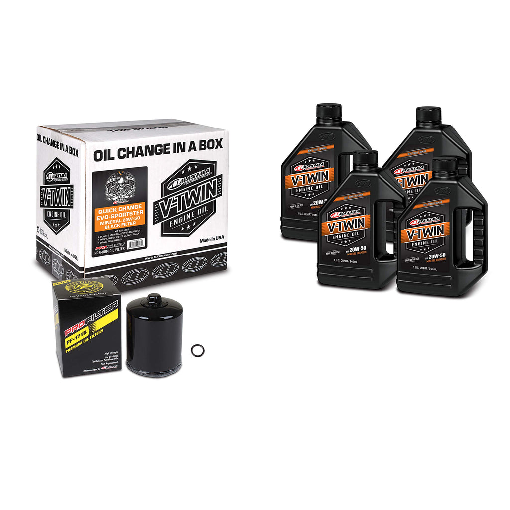 Maxima Racing Quick Change Twin Cam Synthetic Engine Oil Change Kit