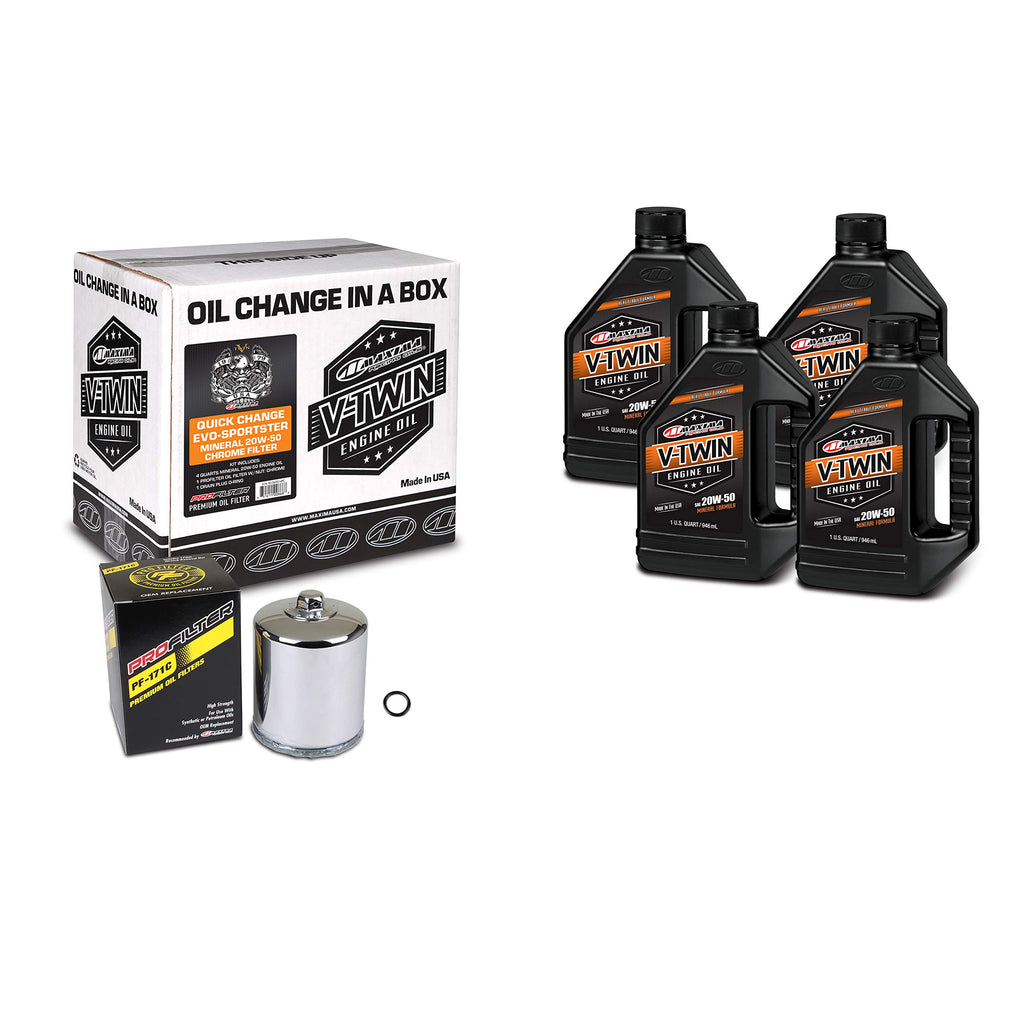 Maxima Racing Quick Change Twin Cam Synthetic Engine Oil Change Kit