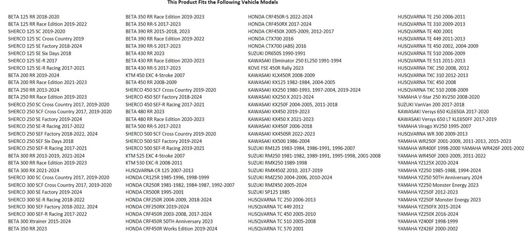 Tusk 520 Gold Plated Race Chain