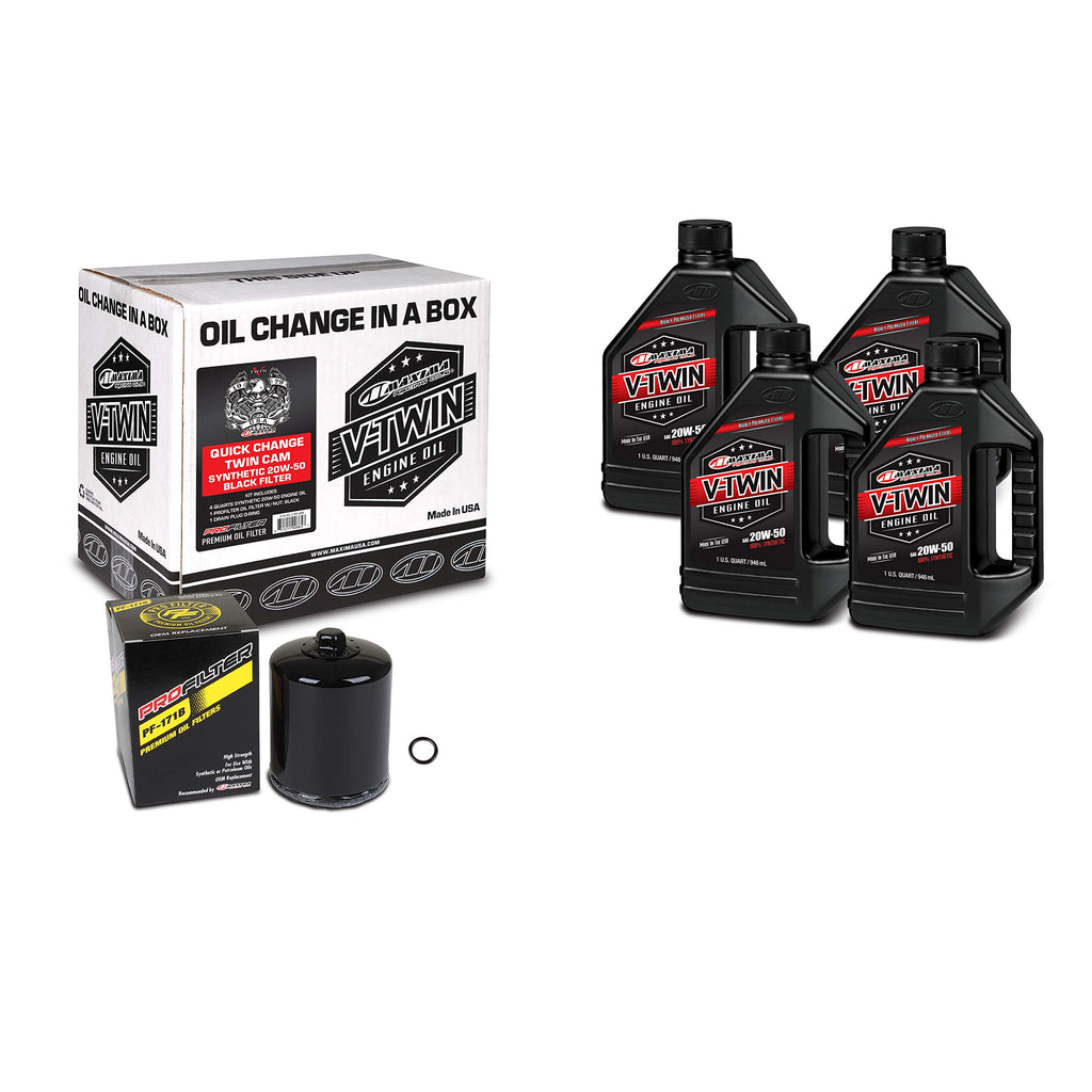 Maxima Racing Quick Change Twin Cam Synthetic Engine Oil Change Kit
