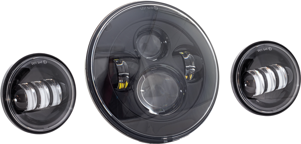7" LED Headlight w/ Pass Lamps