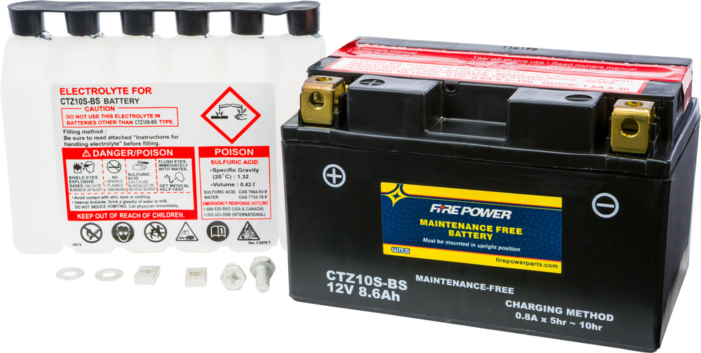 Fire Power Maintenance Free Battery CTZ7S-BS