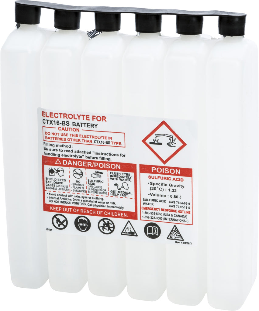 SEALED BATTERY ELECTROLYTE PACK 1050CC