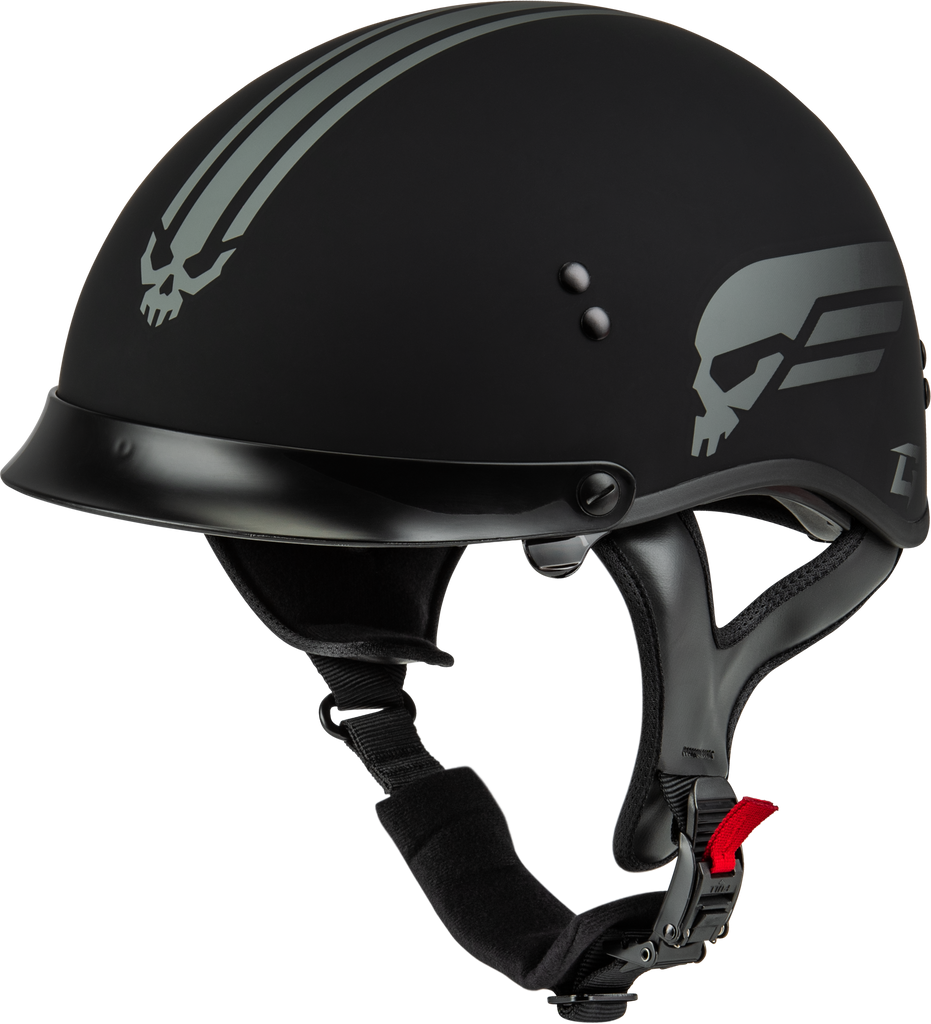 HH-65 RETRIBUTION HELMET MATTE BLACK/SILVER MD