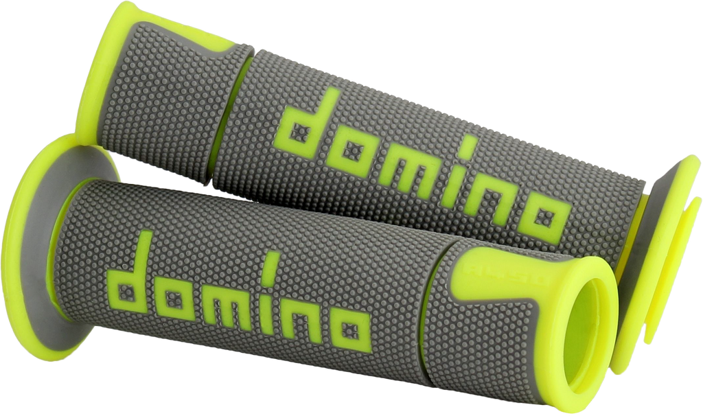 A450 ROAD RACING GRIPS GRAY/FLO YELLOW PAIR