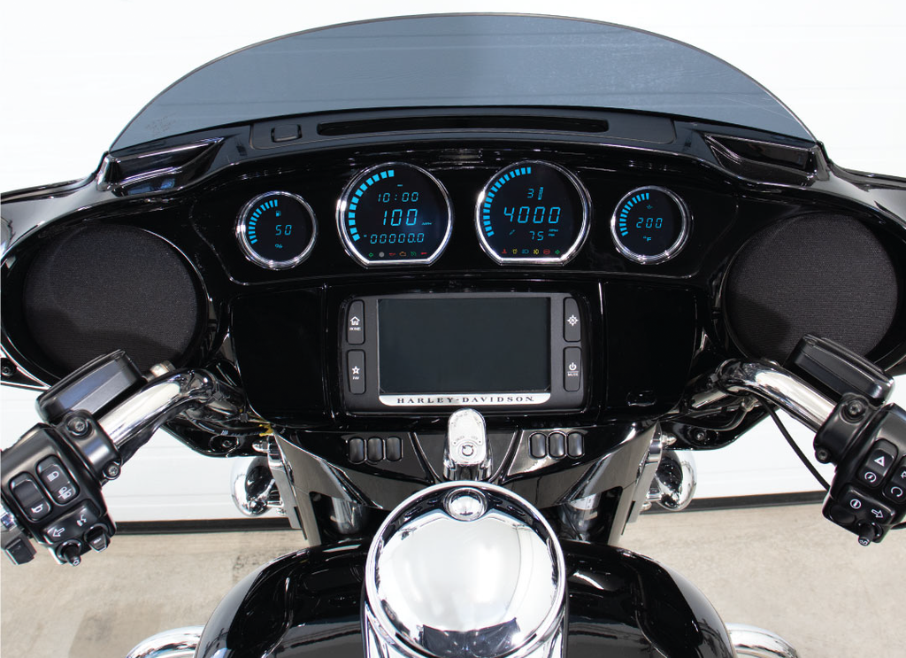 4 PIECE LED GAUGES `14-22 FLHT FLHX FLTR