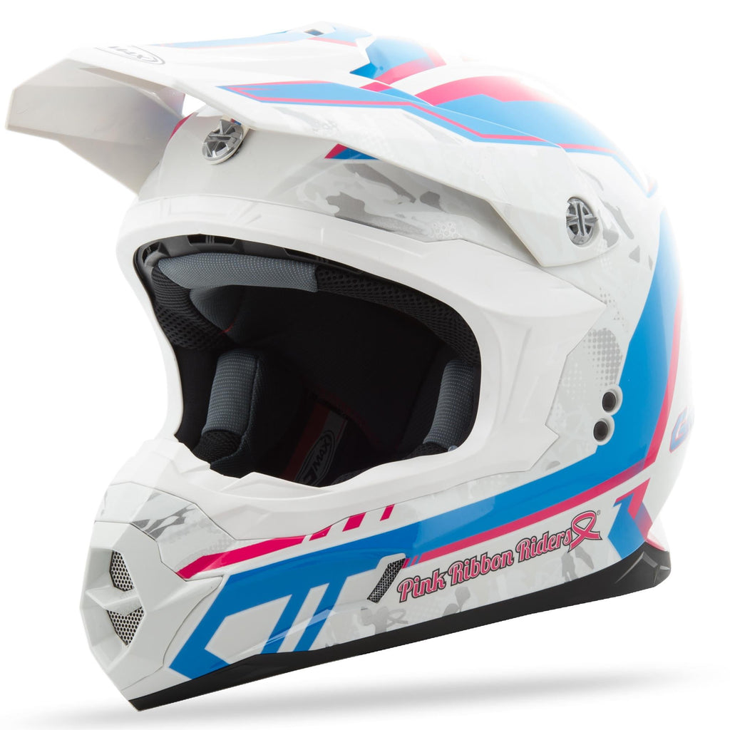 GMAX MX-86 Pink Ribbon MX Offroad Helmet