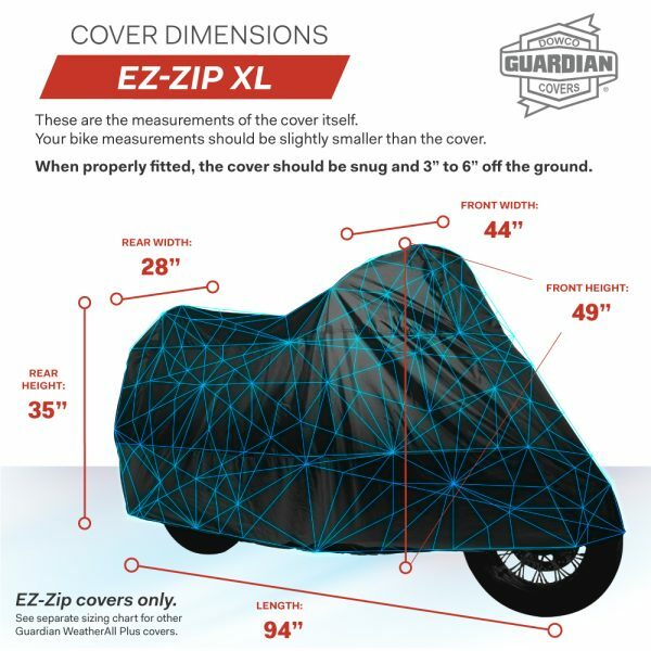 Weatherall Plus EZ-Zip Motorcycle Cover