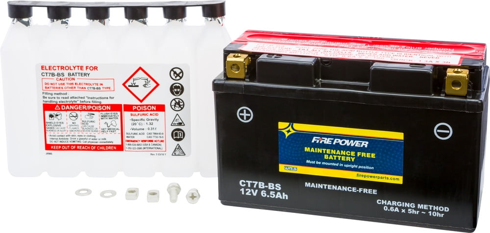 Fire Power Maintenance Free Battery CTZ7S-BS