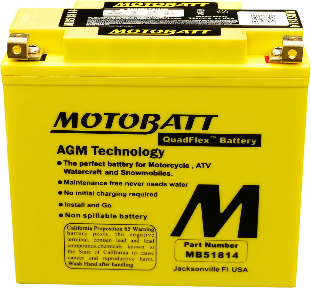 MotoBatt Quadflex AGM Batteries