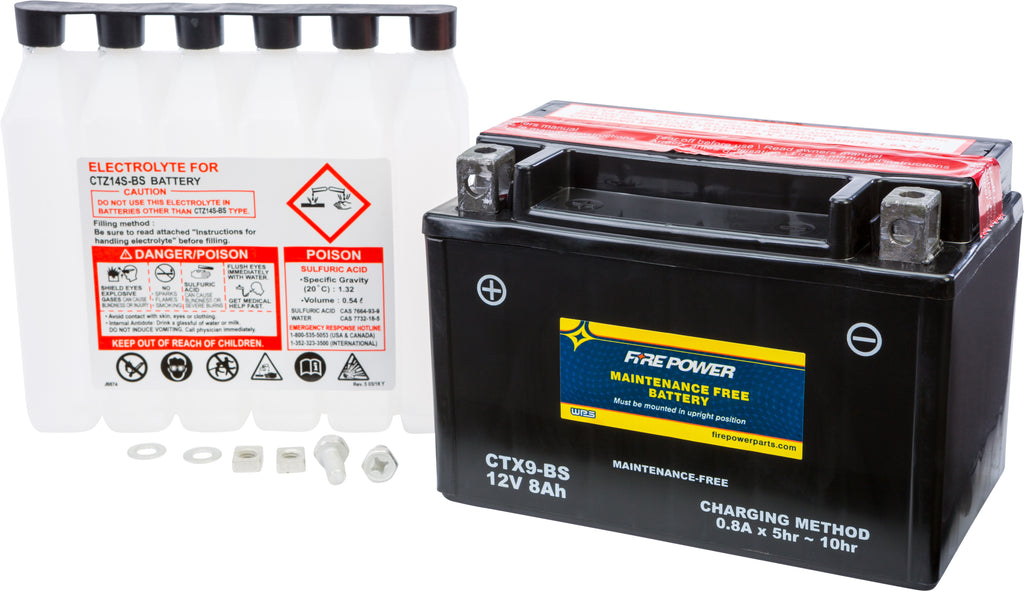 Fire Power Maintenance Free Battery CTZ7S-BS