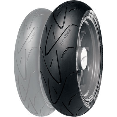 Continental Tire ContiSport Attack Hypersport Radial Rear Motorcycle Tire for Smart