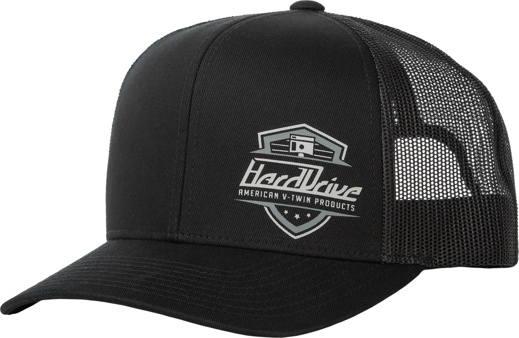 HARDDRIVE SHIELD HAT BLACK OS