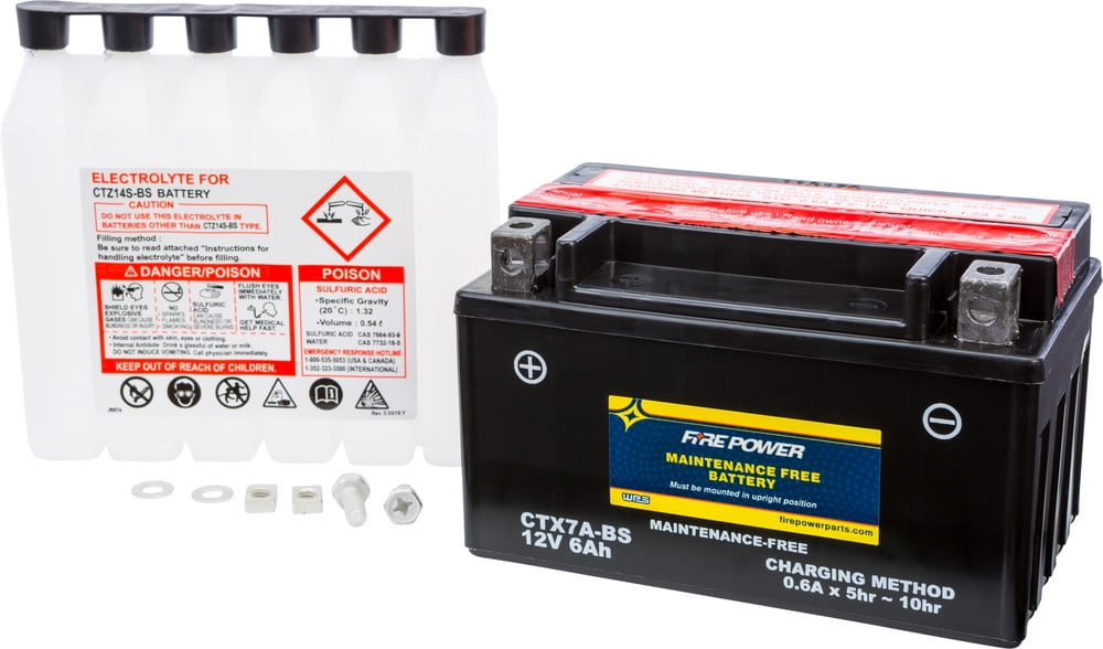 Fire Power Maintenance Free Battery CTZ7S-BS