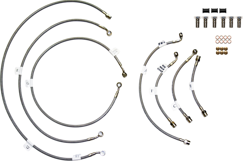 Front 3 Line Stainless Steel Hydraulic Brake Line
