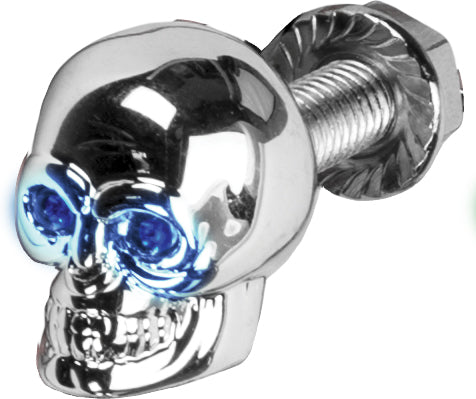 Lighted Skull License Plate Screw