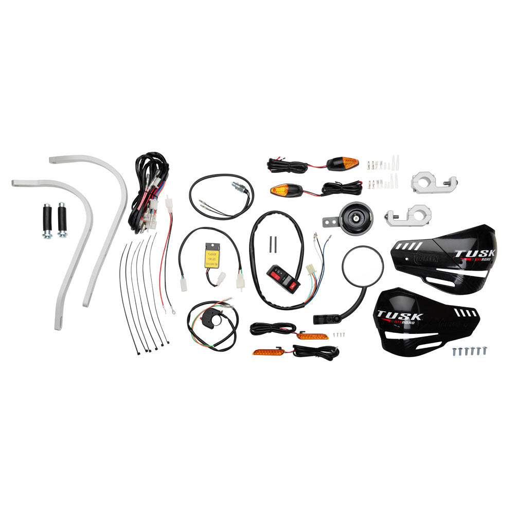 Tusk Motorcycle Enduro Lighting Kit with Handguard Turn Signals