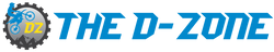 logo for the D Zone motorsport parts logo with the D Zone in blue